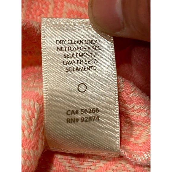 Ella Moss Women's Debbie Ikat Strapless Dress Back Zip Peach Pink Size Small - Picture 10 of 10